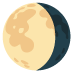 waning gibbous moon on Google