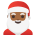 Santa Claus: medium-dark skin tone on Google