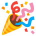 party popper on Google