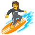 person surfing on Google