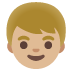 boy: medium-light skin tone on Google