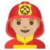 Feuerwehrmann: mittelhelle Hautfarbe on Google