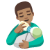 man feeding baby: medium skin tone on Google