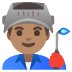 man factory worker: medium skin tone on Google