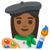 woman artist: medium-dark skin tone on Google