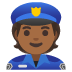 police officer: medium-dark skin tone on Google