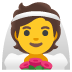 person with veil on Google