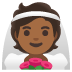 person with veil: medium-dark skin tone on Google