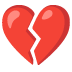 broken heart on Google