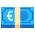 euro banknote on Google