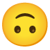 upside-down face on Google