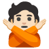 person gesturing NO: light skin tone on Google
