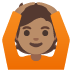 person gesturing OK: medium skin tone on Google