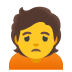 person frowning on Google
