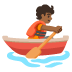 person rowing boat: medium-dark skin tone on Google