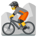 person mountain biking on Google