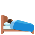 person in bed: medium-dark skin tone on Google