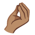 pinched fingers: medium skin tone on Google