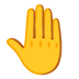raised back of hand on Google