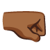 right-facing fist: medium-dark skin tone on Google