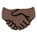 handshake: dark skin tone on Google