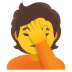 person facepalming on Google