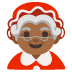 Mrs. Claus: medium-dark skin tone on Google