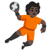 person playing handball: dark skin tone on Google