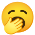 yawning face on Google
