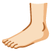 foot: light skin tone on Google