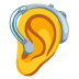 ear with hearing aid on Google