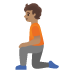 person kneeling: medium skin tone on Google
