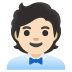 office worker: light skin tone on Google