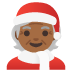 Mx Claus: medium-dark skin tone on Google