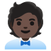 office worker: dark skin tone on Google
