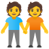 people holding hands on Google