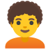 person: curly hair on Google