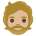 person: medium-light skin tone, beard on Google