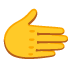 rightwards hand on Google