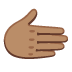 rightwards hand: medium skin tone on Google