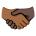 handshake: medium-dark skin tone, dark skin tone on Google