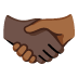 handshake: dark skin tone, medium-dark skin tone on Google