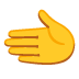 leftwards hand on Google