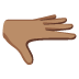 palm down hand: medium skin tone on Google