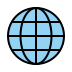 globe with meridians on OpenMoji