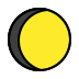 waxing gibbous moon on OpenMoji
