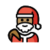 Santa Claus: medium skin tone on OpenMoji