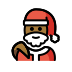 Santa Claus: medium-dark skin tone on OpenMoji