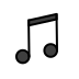 musical note on OpenMoji