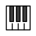 musical keyboard on OpenMoji